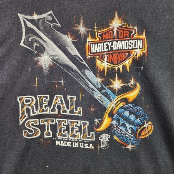 VTG Harley Davidson Real Steel Sword 1980s Halls Springfield IL Large - Picture 2 of 9